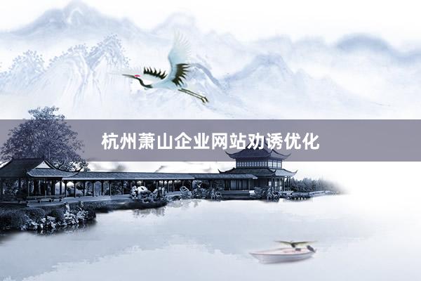 杭州萧山企业网站劝诱优化