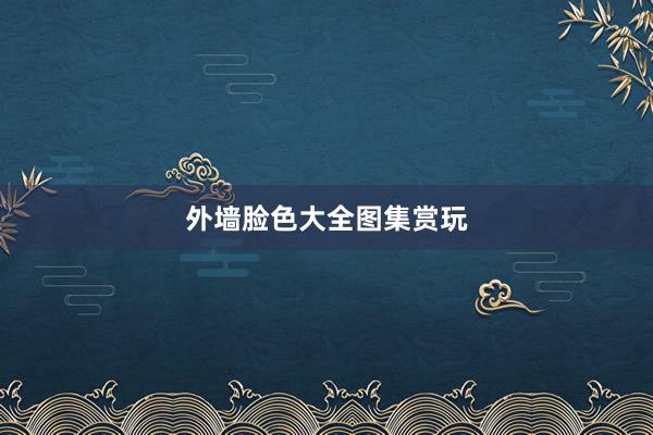 外墙脸色大全图集赏玩