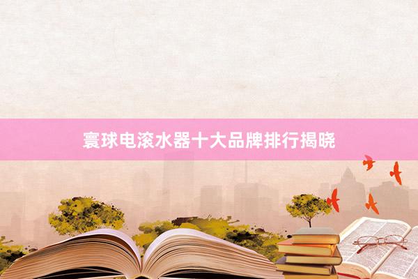 寰球电滚水器十大品牌排行揭晓